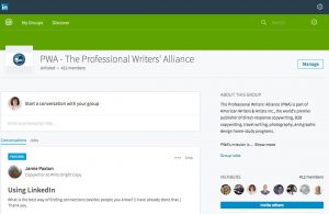 Professional Writers’ Alliance photo: Connect with other freelance writers in our PWA LinkedIn group