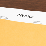 invoice inside a manila envelope