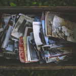 box of vintage photographs