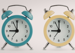 two clocks showing the same time